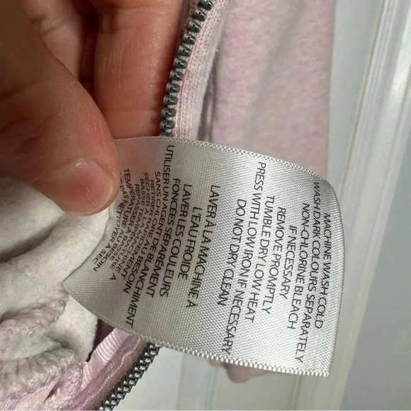 Tuff Athletics Zip-Up Hoodie Light Pink  Size Medium - Picture 9 of 15